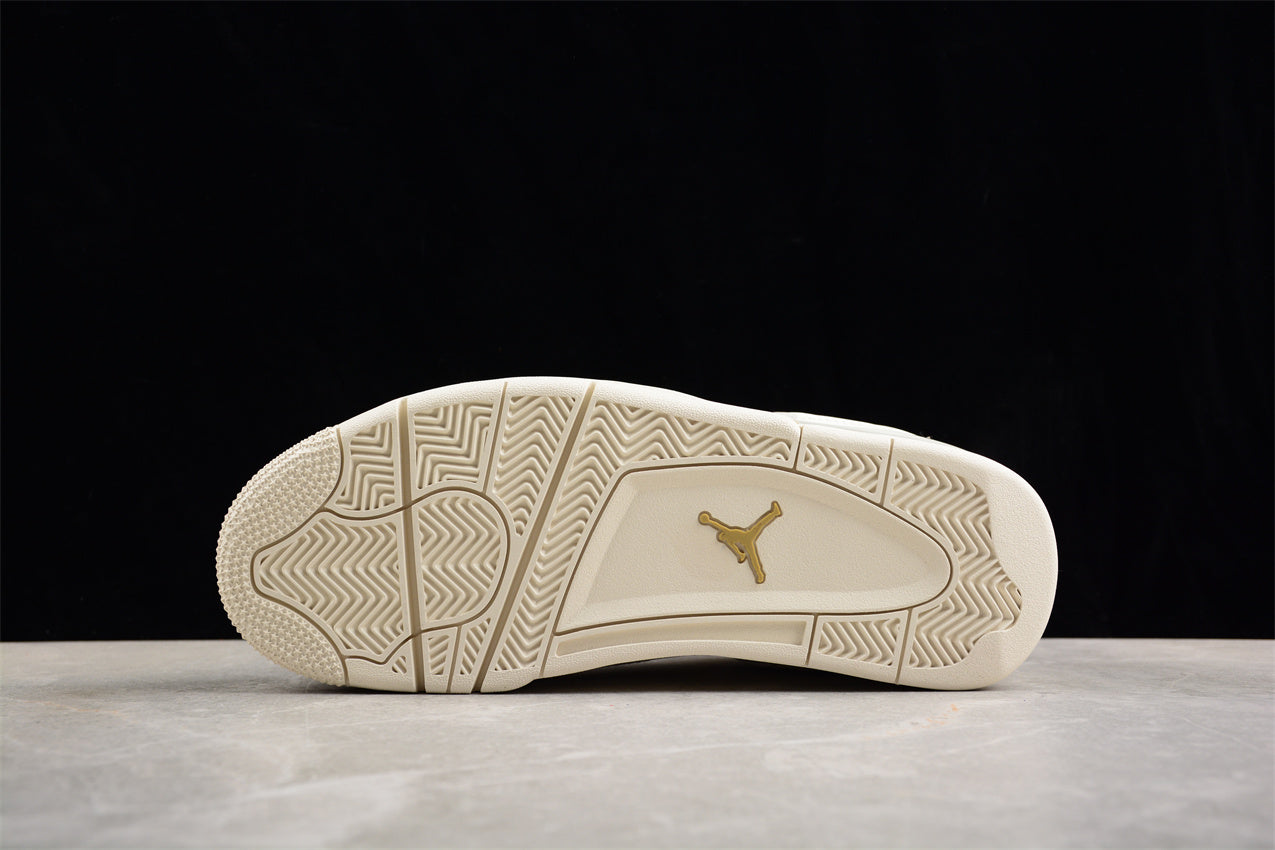 Air Jordan 4 Retro 'White Metallic Gold'