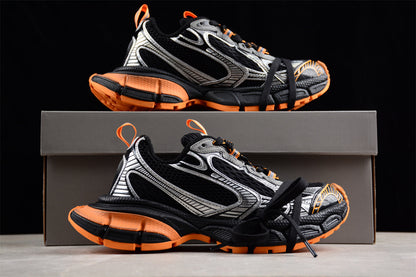 Balenciaga 3XL Black Orange Sneakers