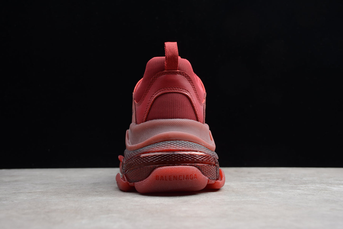 Balenciaga Triple S Burgundy Red Sneakers