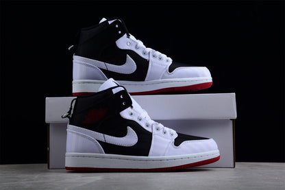 Air Jordan 1 Mid SE Utility Black White Gym Red Sneakers