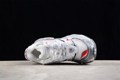Balenciaga Runner 2.0 White Red Mesh Sneakers