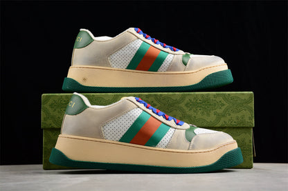 Gucci Screener Off-White Web Stripe Sneakers