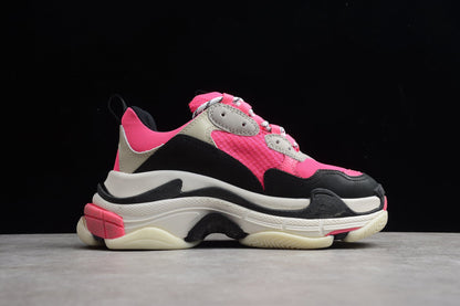 Women's Neon Pink Chunky Platform Sneakers