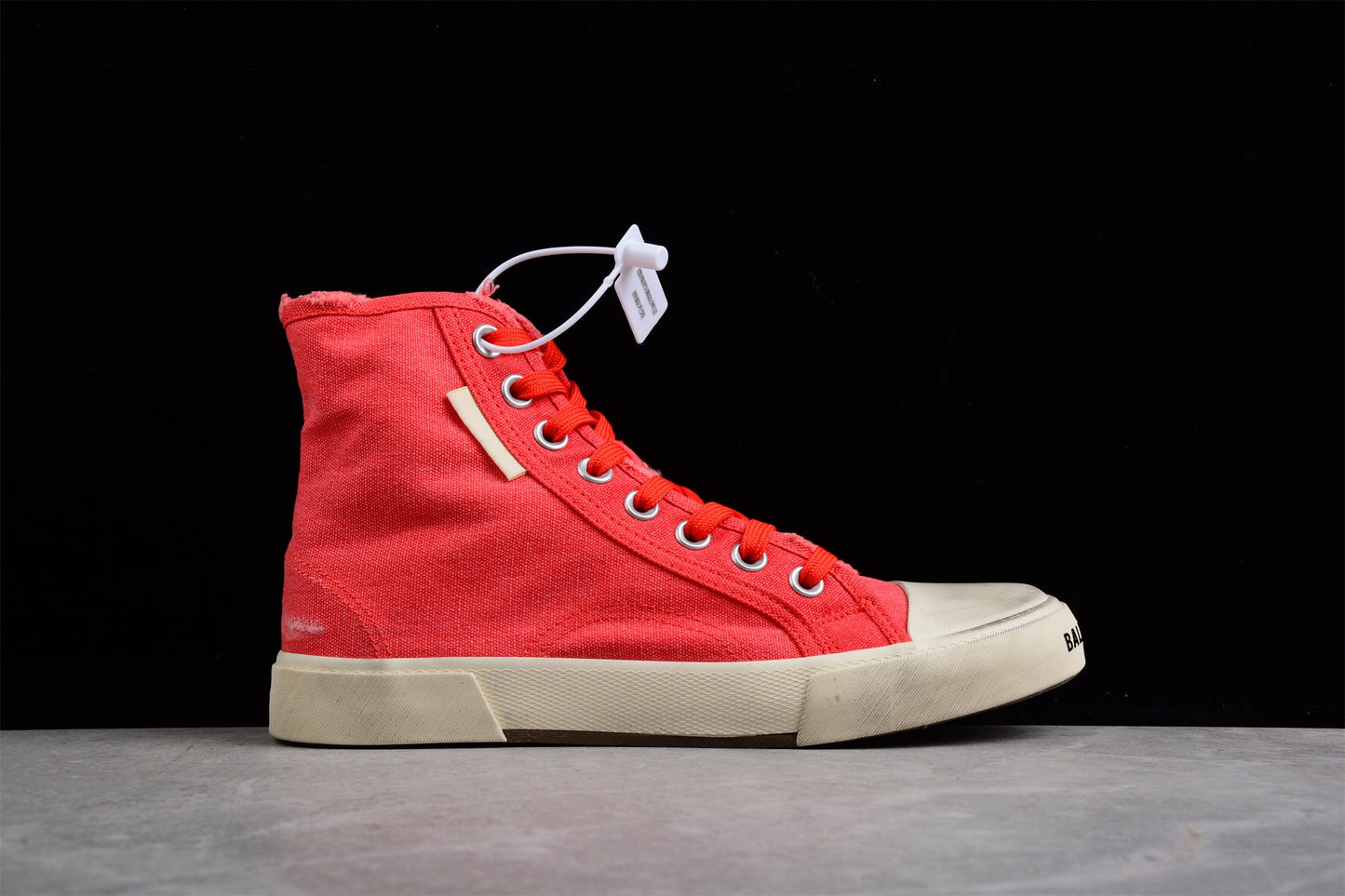 Balenciaga Paris Hi-Top Red White Sneakers