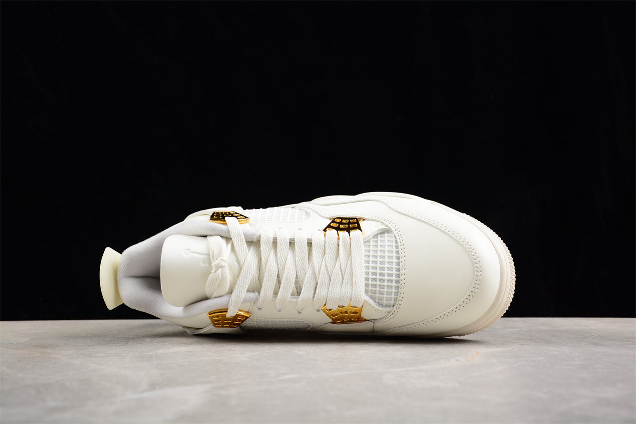 Air Jordan 4 Retro 'White Metallic Gold'