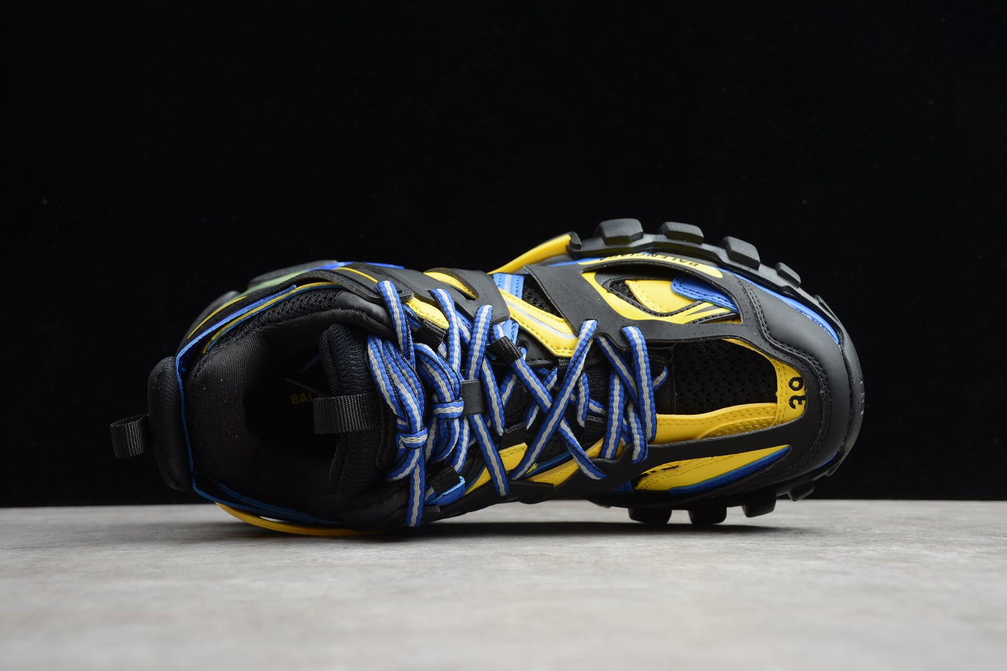 Black & Yellow Track Performance Sneakers