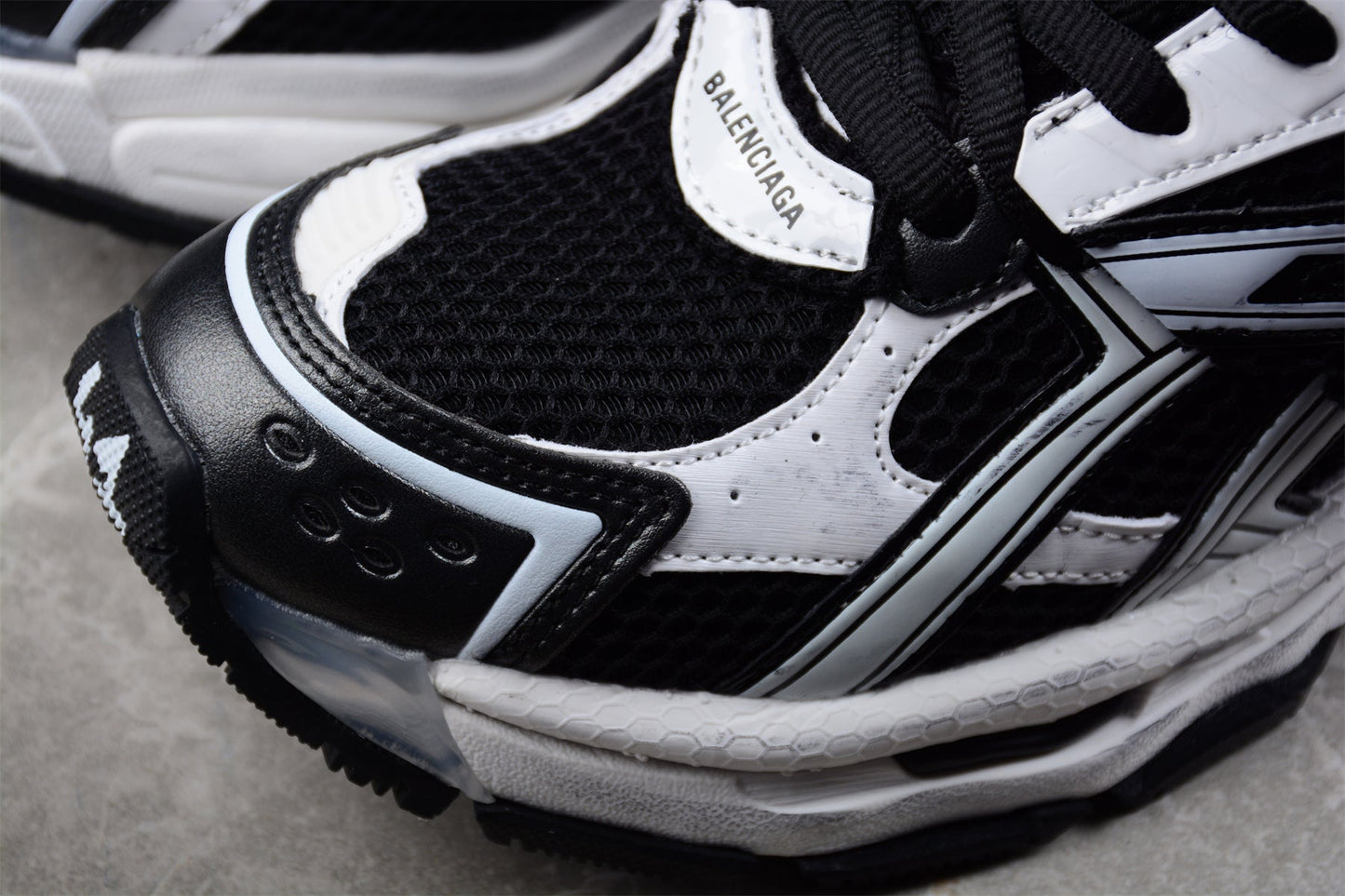 Balenciaga Runner Hightop Black White Sneakers