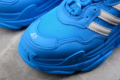 Balenciaga x Adidas Triple S Blue Sneakers