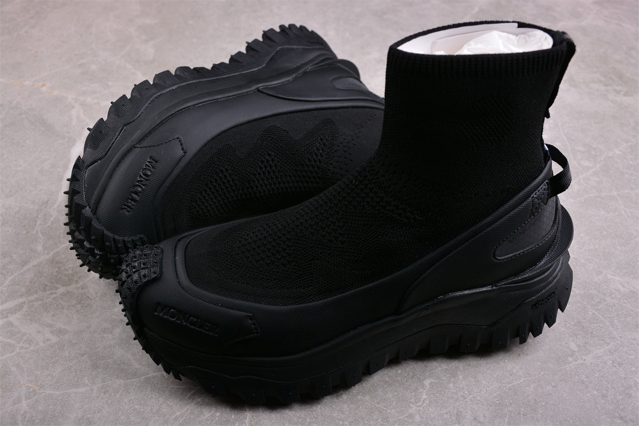 Moncler Trailgrip Sock Sneakers 'Black'