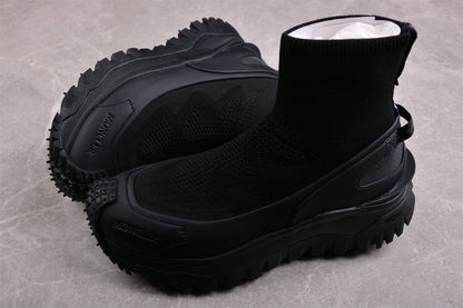 Moncler Trailgrip Sock Black Sneakers