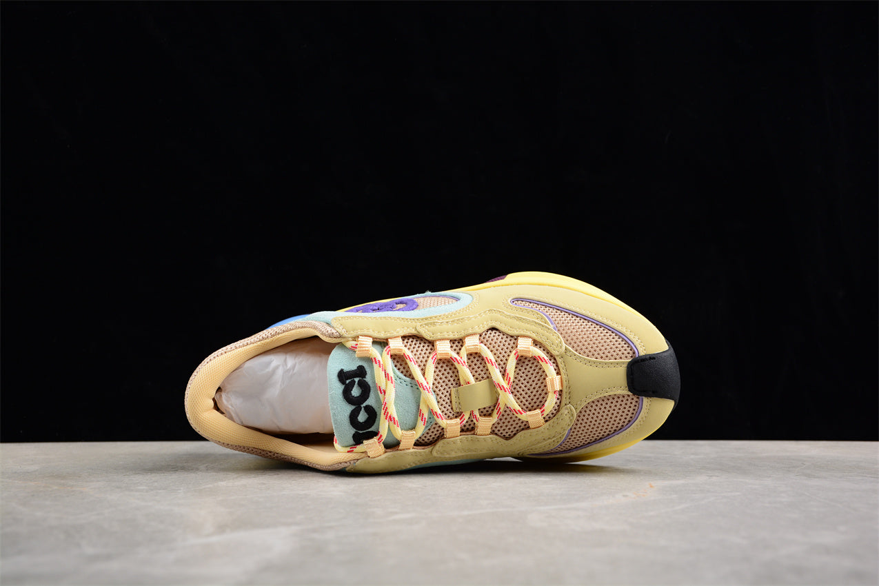 Gucci Run Amarelo Leather Sneakers
