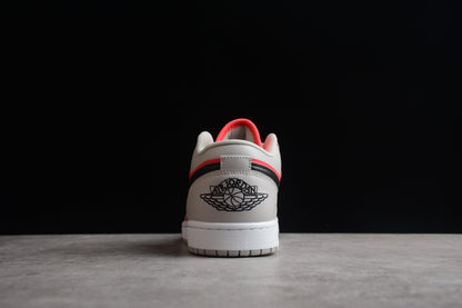 Nike Air Jordan 1 Retro Low Light Iron Ore Siren Red Sneakers