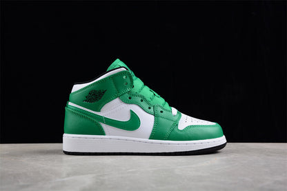 Air Jordan 1 Mid Green Sneakers