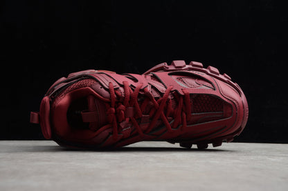 Women's Burgundy Track Lifestyle Sneakers