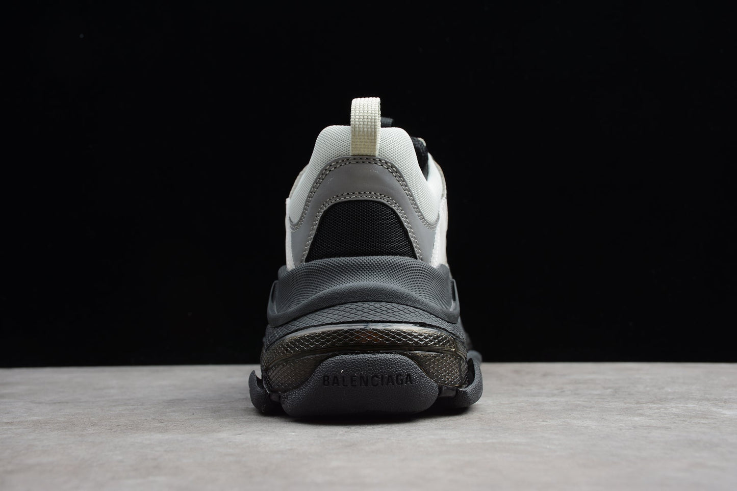 Balenciaga Triple S Clear Sole Grey Silver Black Sneakers