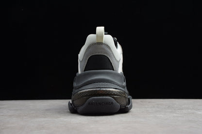 Balenciaga Triple S Clear Sole Grey Silver Black Sneakers
