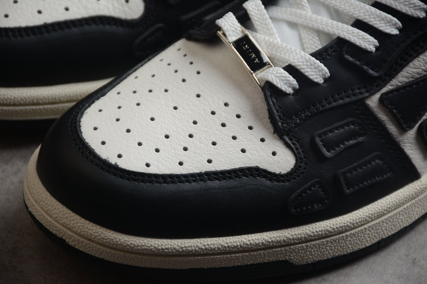 AMIRI Skel Top Low 'Black/White/Black'