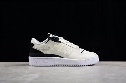 Adidas Forum Exhibit Low Cream White Black Sneakers