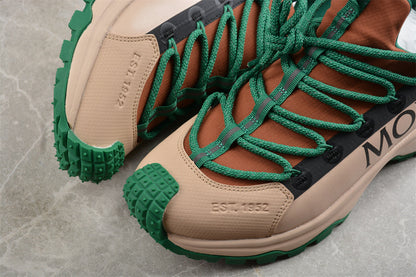 Moncler Trailgrip Lite 2 Beige Brown Green Sneakers