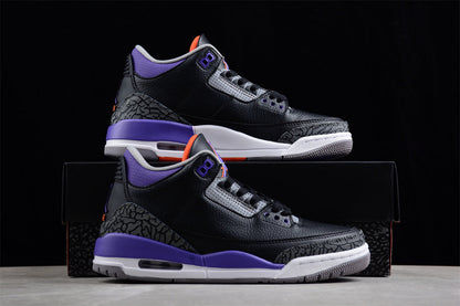 Nike Air Jordan 3 Court Purple Sneakers