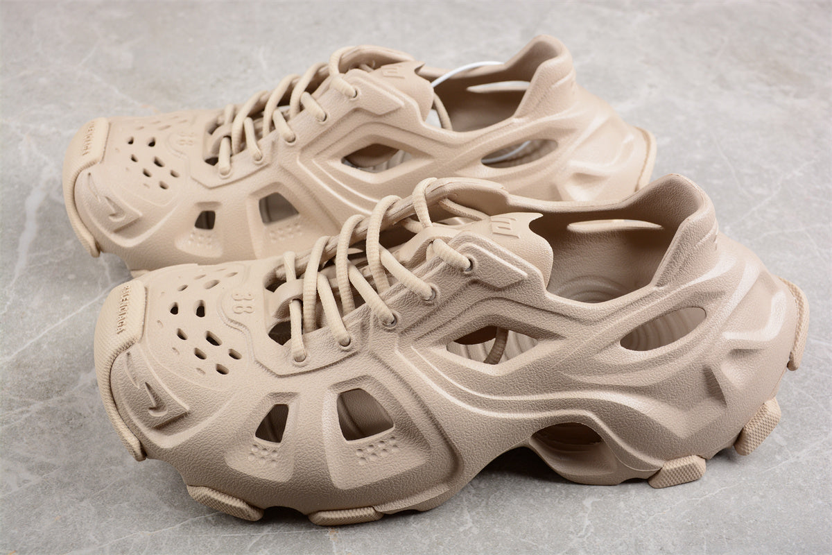 Balenciaga HD Lace Up Beige Sneakers