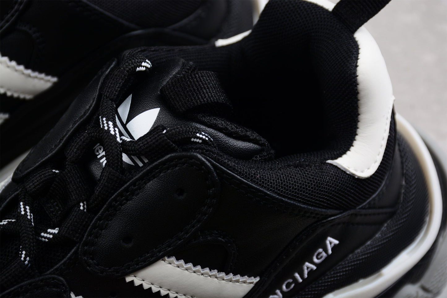 Balenciaga x Adidas Triple S Black Sneakers