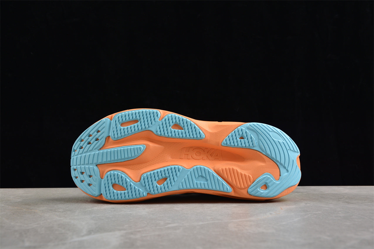 Hoka One One Rocket X 2 in Neon Green/Orange/Blue