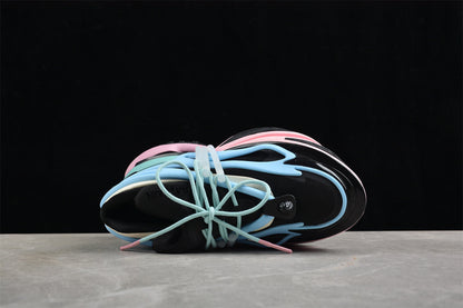 Balmain Unicorn Black Sky Blue Trainers