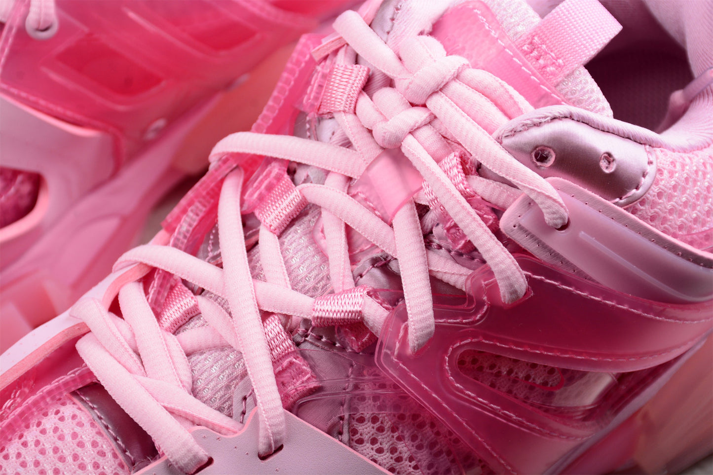 Balenciaga Track Clear Sole Pink Women’s Sneakers
