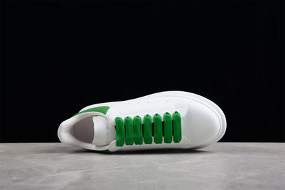 Alexander McQueen Oversized White Green Leather Sneakers