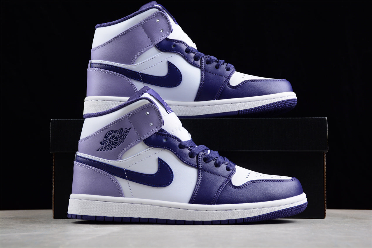 Nike  Air Jordan 1 Mid "Sky J Blueberry / Light Purple"