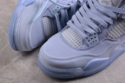 Off-White x Air Jordan 4 Custom Blue Sail Sneakers