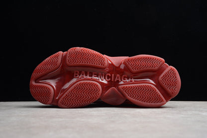 Balenciaga Triple S Burgundy Red Sneakers