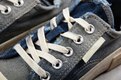 Balenciaga Paris Mid Denim Blue Sneakers