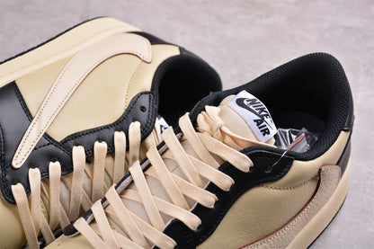 Travis Scott x Air Jordan 1 Low OG Black Olive Sneakers