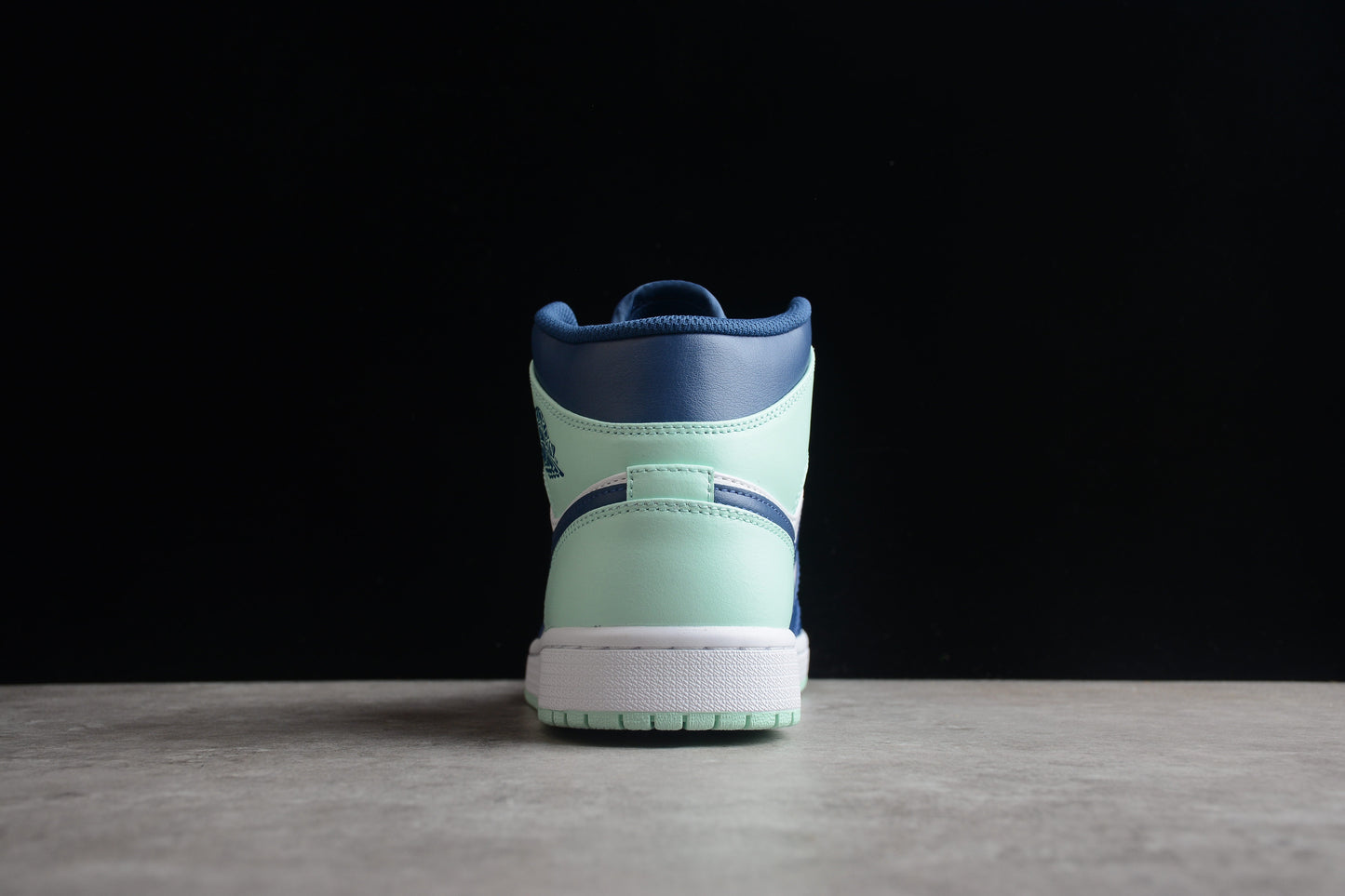 Nike Air Jordan 1 Mid Mystic Navy Mint Foam White