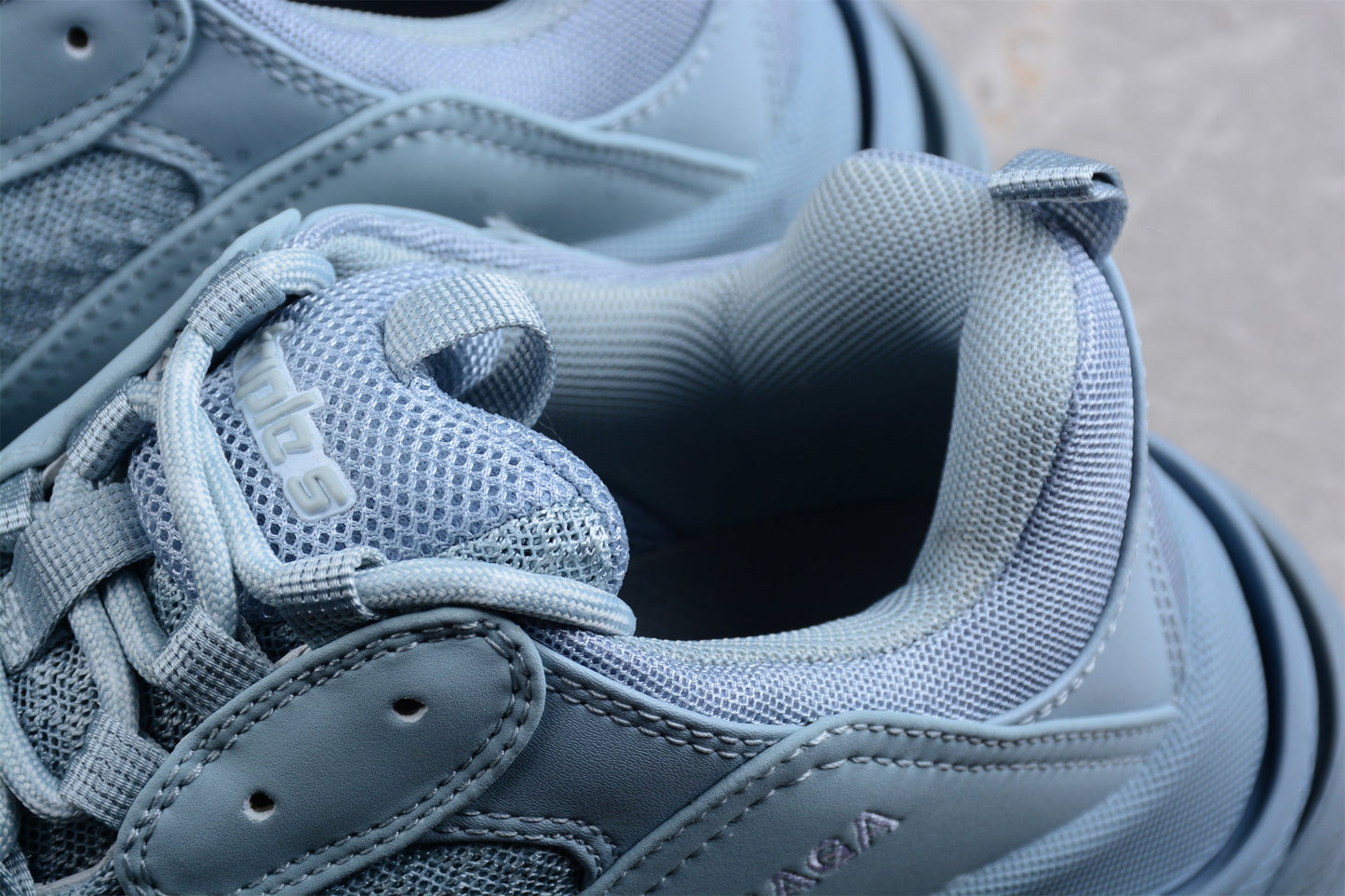 Balenciaga Women’s Triple S Light Blue Sneakers
