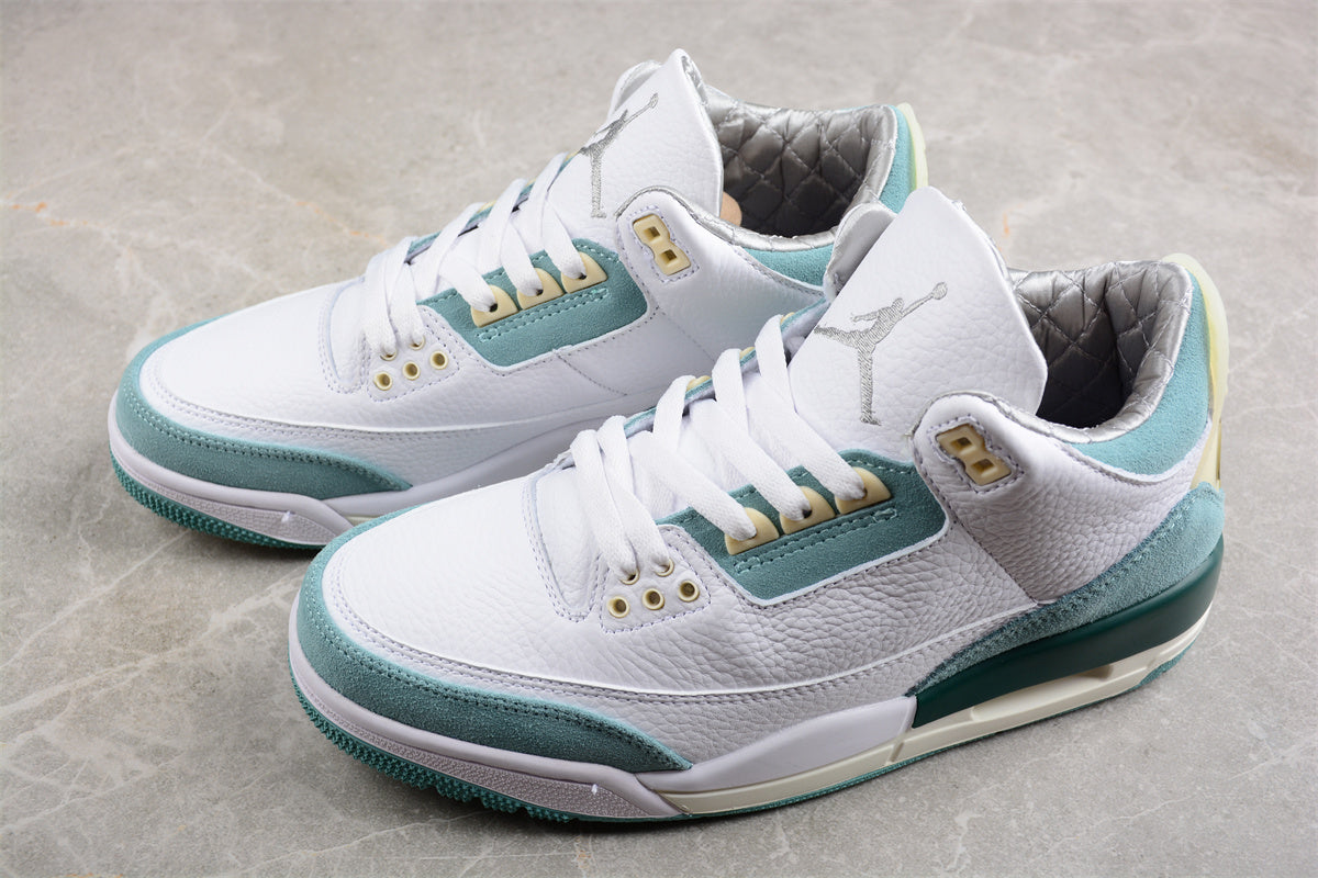 Air Jordan 3 Retro White/Grayish Green