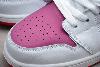 Nike Air Jordan 1 Low White True Berry GS Sneakers