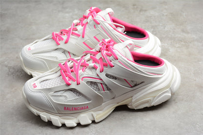 Balenciaga Track Mule White & Rose Pink