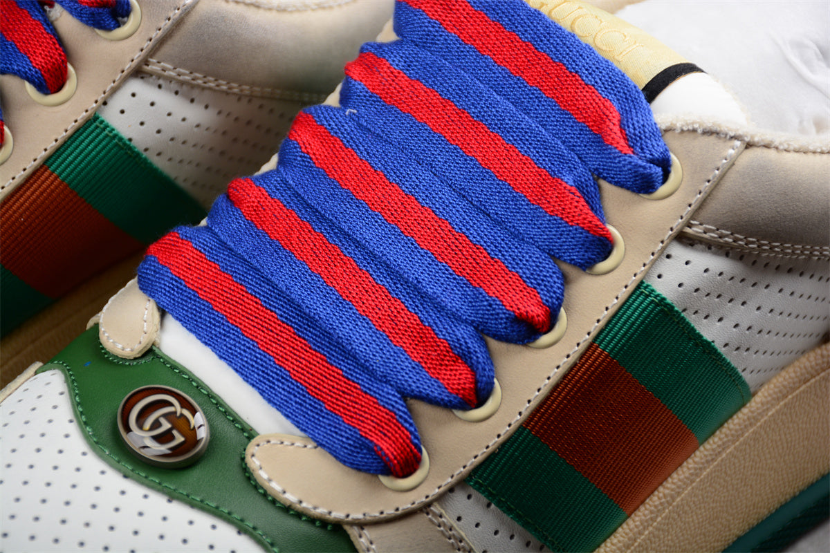 Gucci Screener Off-White Web Stripe Sneakers