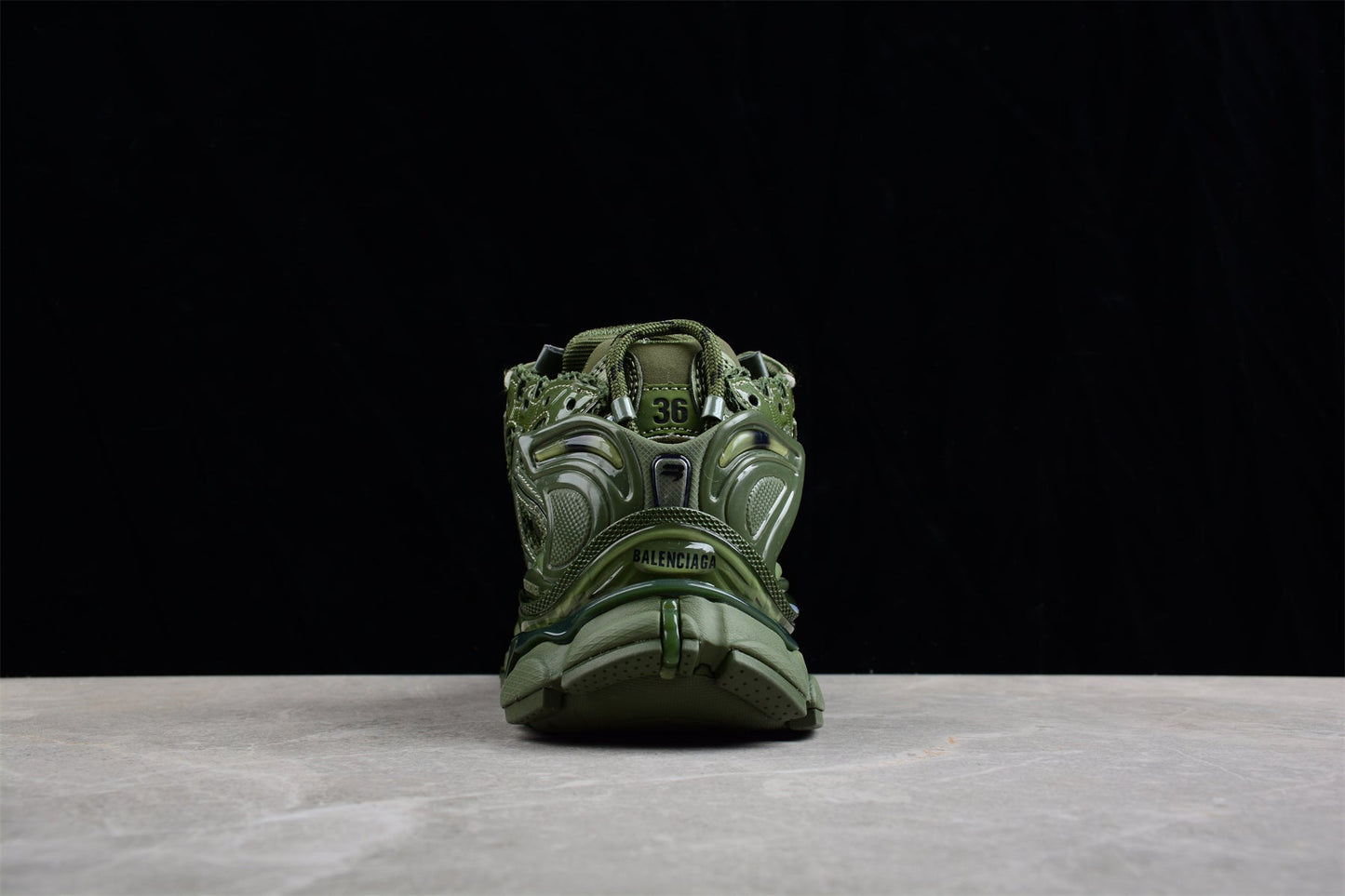 Balenciaga Runner Leather Free Khaki Sneakers