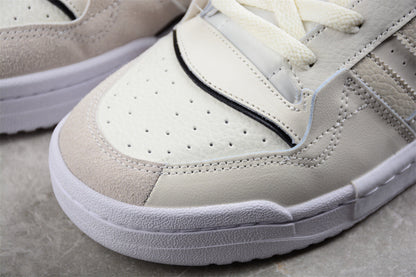Adidas Forum Exhibit Low Cream White Black Sneakers