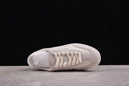 Gucci G75 White Suede Trainer Sneakers