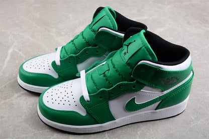 Air Jordan 1 Mid Green Sneakers