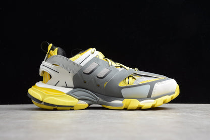 Yellow & Grey Track Performance Sneakers
