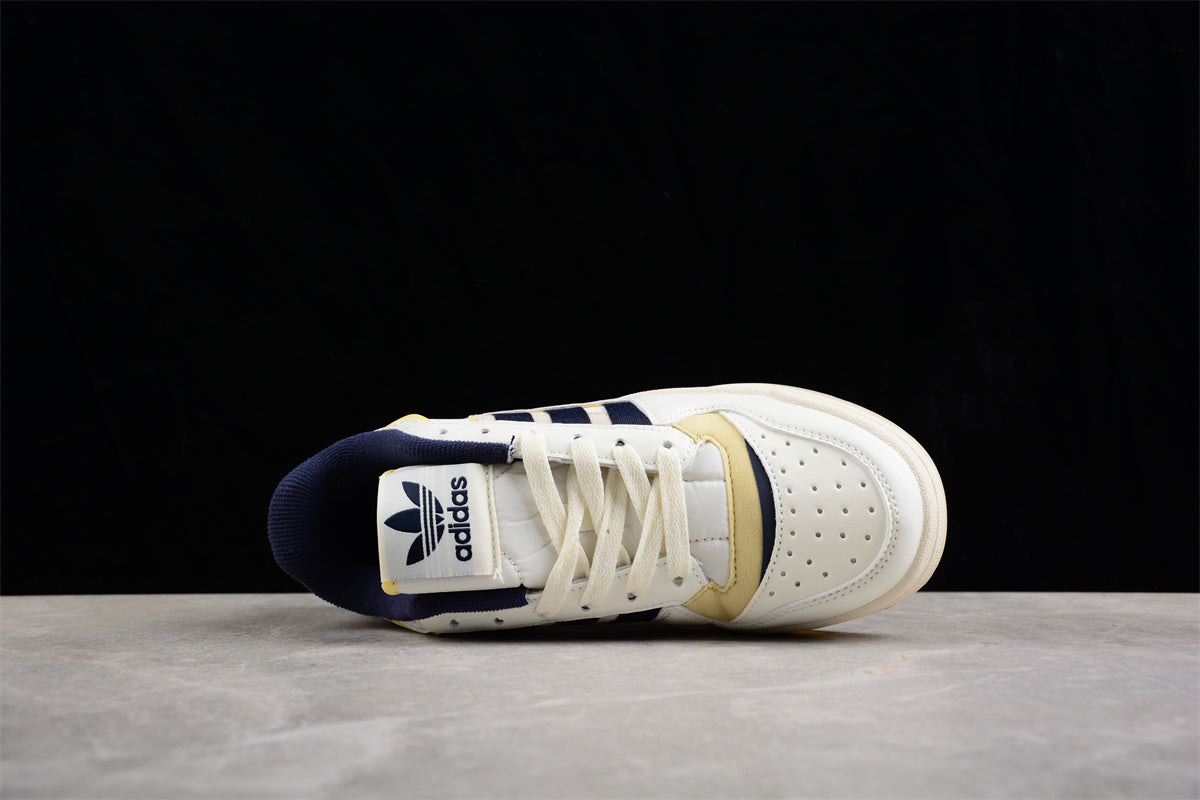 adidas Forum Exhibit Low in Off‑White/Shadow Navy