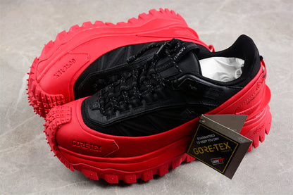 Moncler Trailgrip GTX Low Red Black Sneakers
