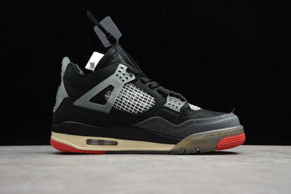 Off-White x Air Jordan 4 Bred Sneakers