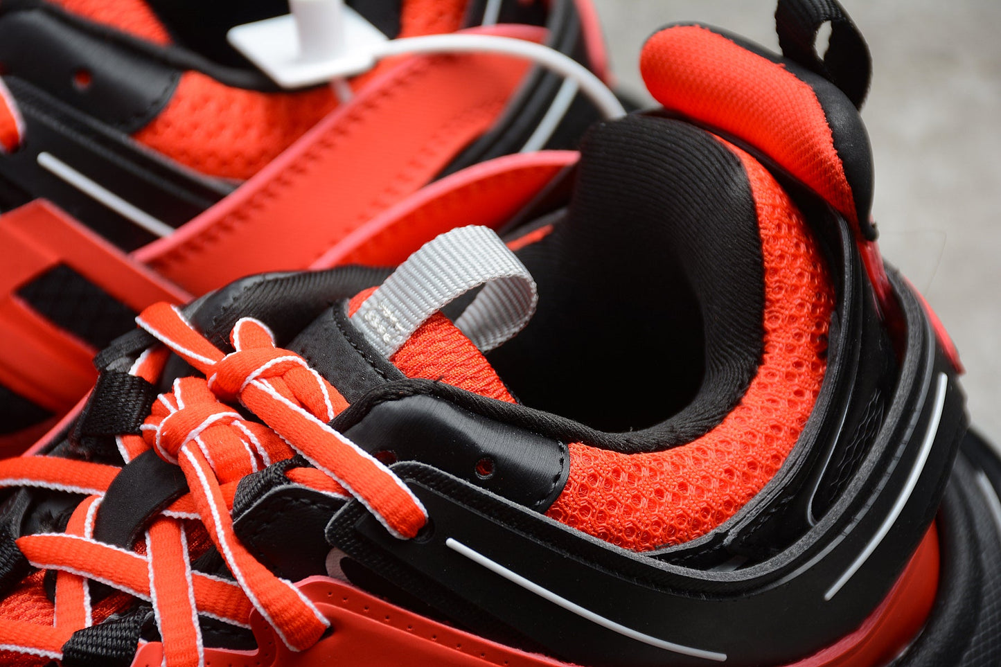 Men's Red & Black Track Performance Sneakers
